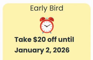 Get Registered Early and Save $20
