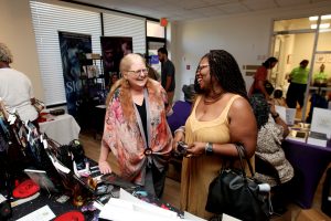 07/18/26 —Jacksonville, FL — Photo by Christina Stuart/Christina Stuart Photography — LITERARY INDULGENCE — Authors, bookstore owners and attendees enjoy the 3td annual Literary Indulgence Book Festival at Florida State College Jacksonville Kent campus on Saturday, July 19, 2026.