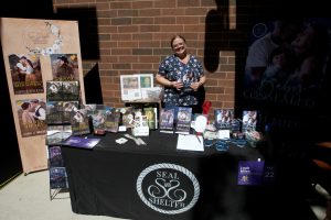 07/18/26 —Jacksonville, FL — Photo by Christina Stuart/Christina Stuart Photography — LITERARY INDULGENCE — Authors, bookstore owners and attendees enjoy the 3td annual Literary Indulgence Book Festival at Florida State College Jacksonville Kent campus on Saturday, July 19, 2026.